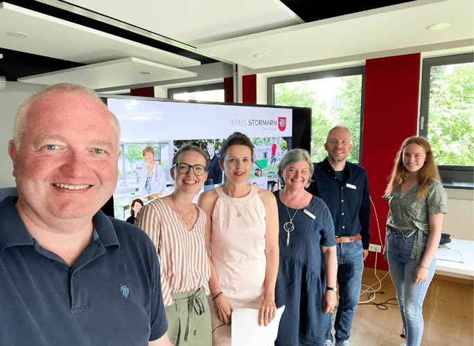 Referenz Bürokonzept Bürogestaltung Bürodesign New Work Arbeitsumgebungen. Kreis Stormarn